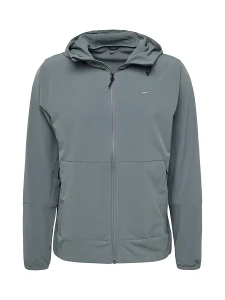 NIKE Športová bunda Repel Unlimited striebornosivá čierna