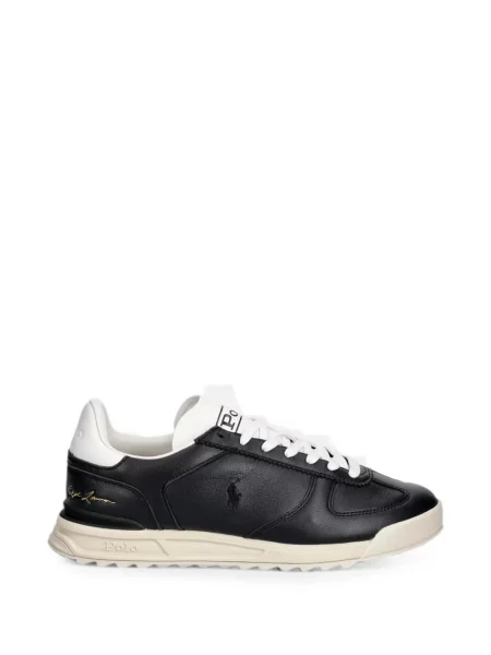 Δερμάτινα τρέξιμο sneakers Polo Ralph Lauren με φιόγκο κόκκινο