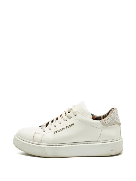 Fűzős csipkés sneaker Philipp Plein fehér