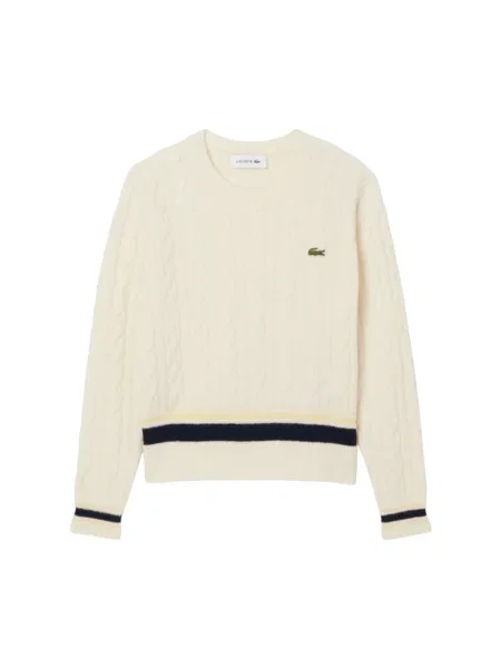 Lacoste Sweter beige beżowy