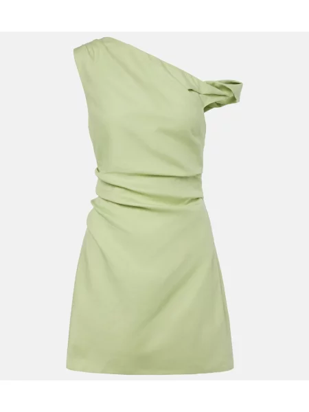 Rochie Sir de in asimetrică verde