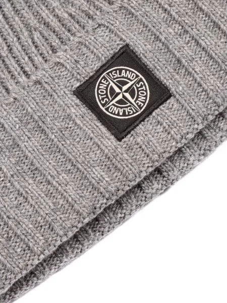 Czapka dziecięca Stone Island szara