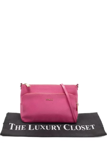 Δερμάτινος κορμάκι Furla ροζ