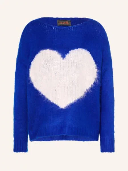 Miss Goodlife Sweter blau biały