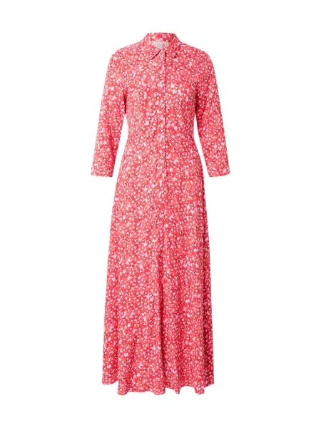 YAS Rochie tip bluză YASSAVANNA mov orhidee / roșu / negru alb