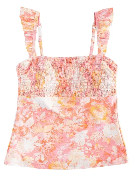 LAURA ASHLEY Majica za kopanje brez rokavov oranžna / roza bela