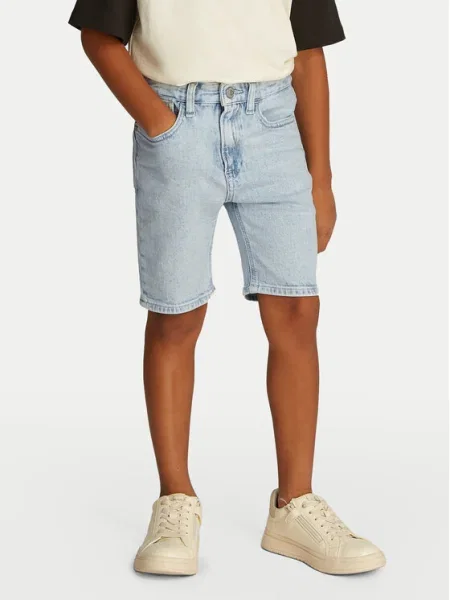 Calvin Klein Jeans Pantaloni scurți de blugi albastru