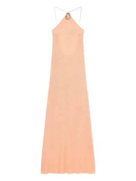 Rochie maxi Alanui cu gât halter de costum