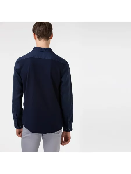 Lacoste сорочка чоловіча синя