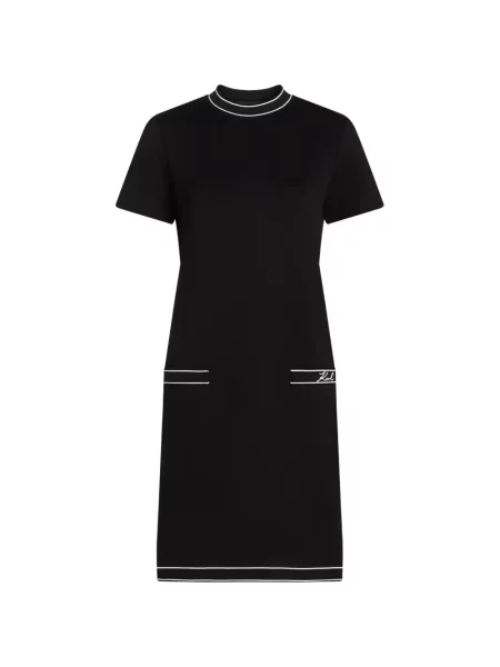 Rochie mini Karl Lagerfeld cu autograf negru