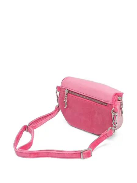 Stras curea Juicy Couture de catifea roz