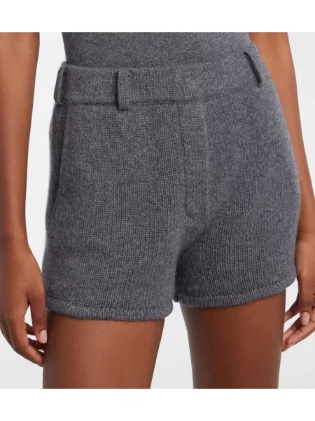 Pantaloni scurți Lisa Yang din cașmir gri