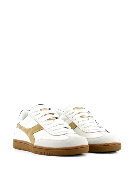 Sneakerși Diadora din piele de căprioară alb