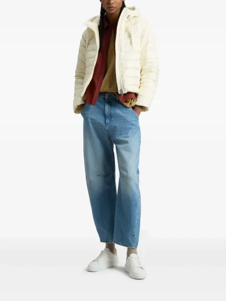 Geacă Woolrich cu glugă alb