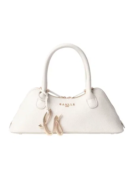 Mała mały torebka skórzana Gaëlle Paris skórzana biała