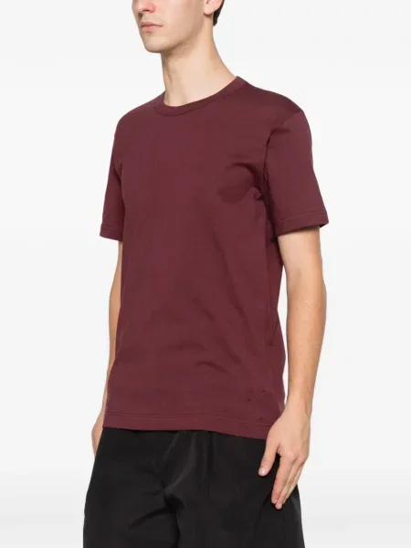 Тениска Comme Des Garçons Shirt с кръгло деколте червено
