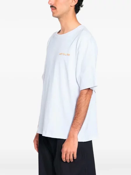Tricou Last Call For cu imagine alb