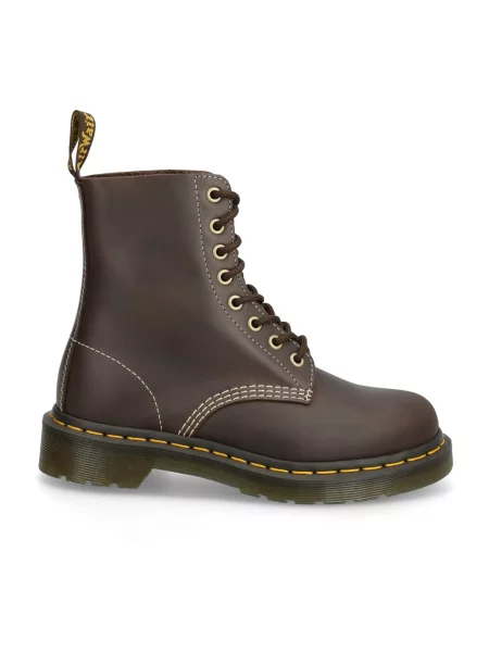 Botki Dr. Martens skórzane brązowe