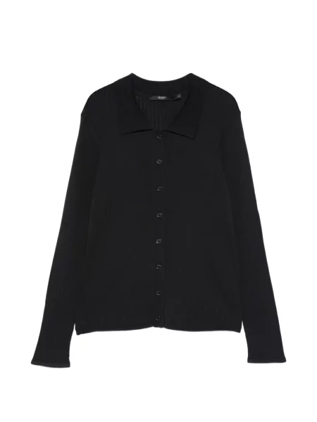 Cardigan Seventy cu nervuri albastru