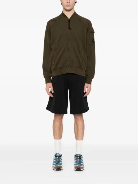 Geacă bomber C.p. Company din fleece verde