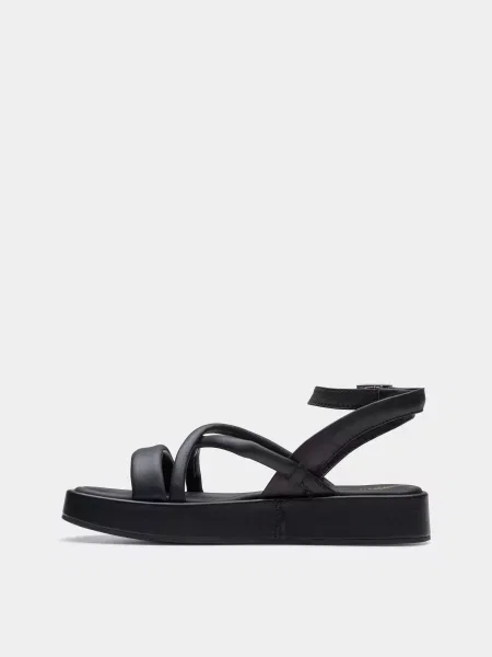 Кожаные босоножки Clarks черные
