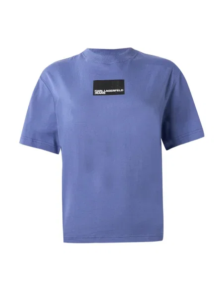 KARL LAGERFELD JEANS Tricou albastru / negru alb