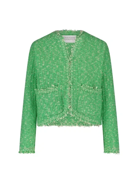 Kurtka Fabienne Chapot tweedowa zielona