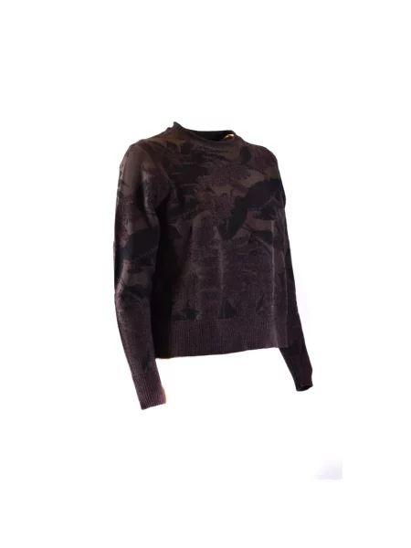 Sweter Rrd wełniany brązowy
