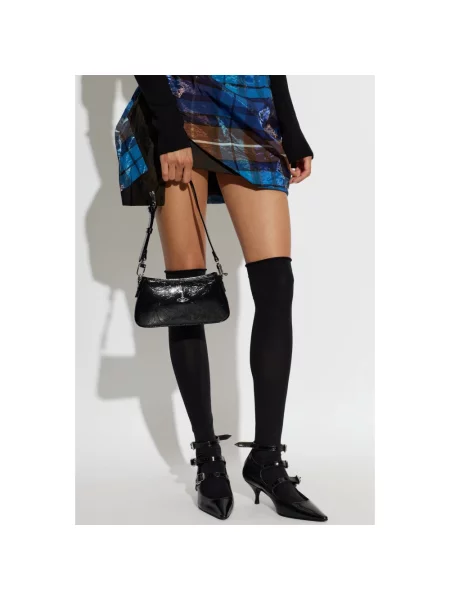 Torebka Vivienne Westwood z logo czarna