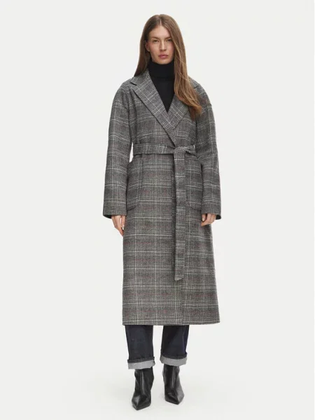 Tommy Hilfiger Palton de lână gri