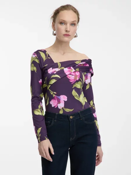 Блуза Orsay на цветя синьо