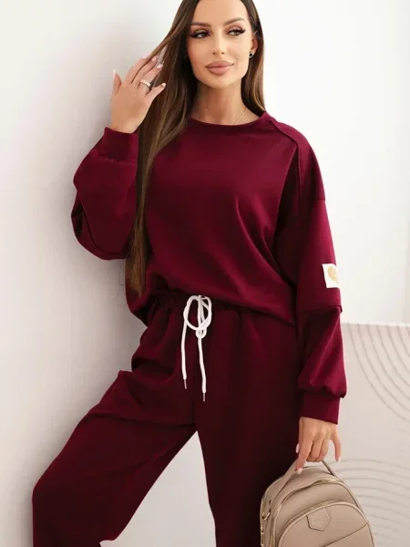 Pantaloni Kesi Włoski cu inscripții kaki