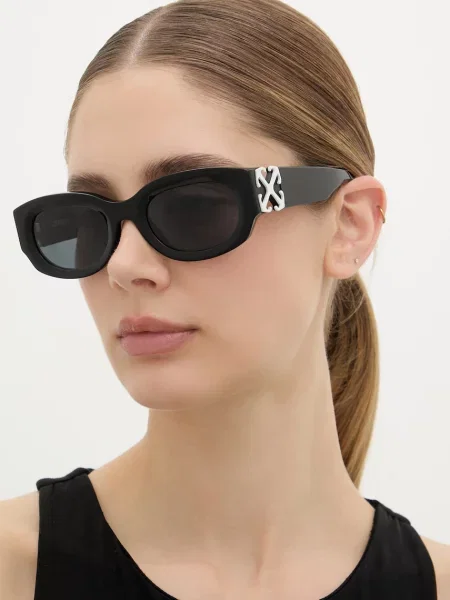Off-White Ochelari de soare Negru alb