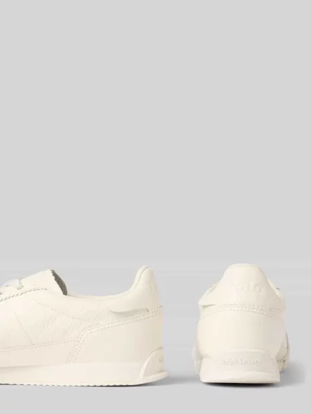 Sneakersy niskie ze skóry naturalnej model ‘HESTER’ Polo Ralph Lauren białe