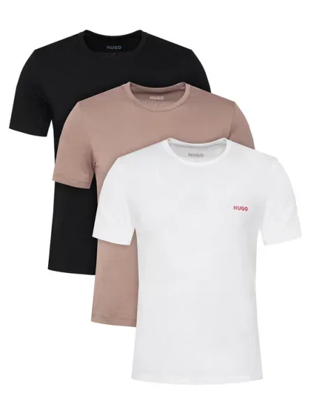 HUGO Set t-shirt majica﻿ Šarena bijela