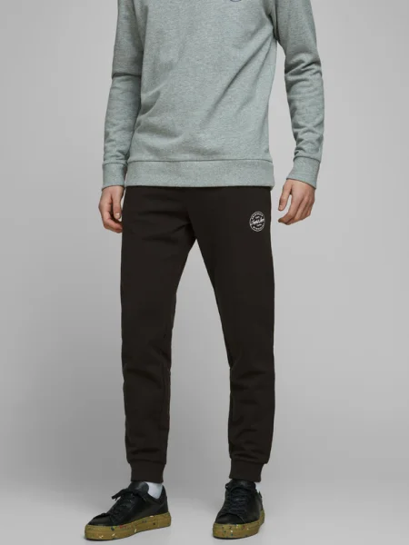 JACK & JONES Nadrág Gordon fekete fehér