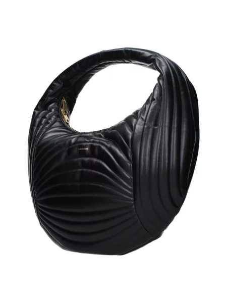 Torebka Ferragamo skórzana z logo czarna