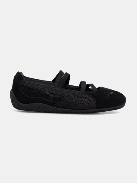 Puma balerini piele întoarsă Speedcat Ballet Python negru