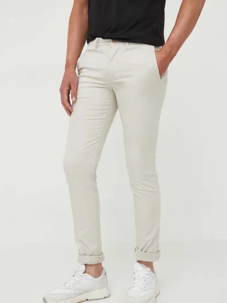 Hlače Tommy Hilfiger bež