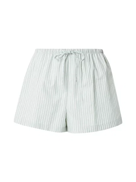 Hunkemöller Pantaloni de pijama verde pastel alb