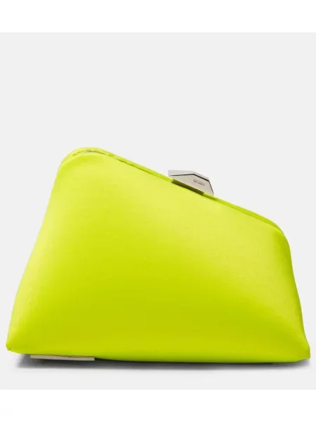 Geantă plic The Attico din satin galben