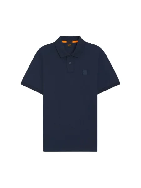 Koszulka polo Boss niebieska