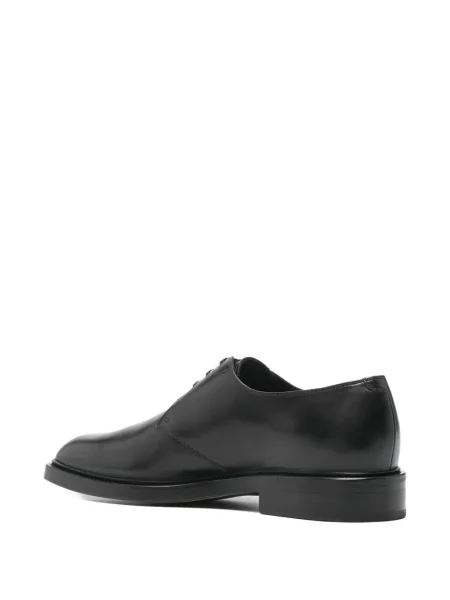 Кожени ниски обувки Paul Smith с връзки черно