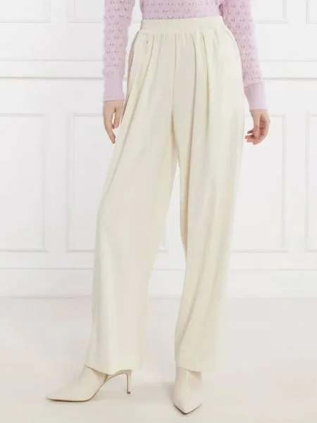 Samsoe Samsoe pantaloni femei lat high waist negru