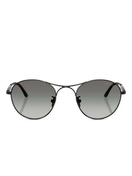 Ochelari de soare rotunzi Giorgio Armani cu gradient negru