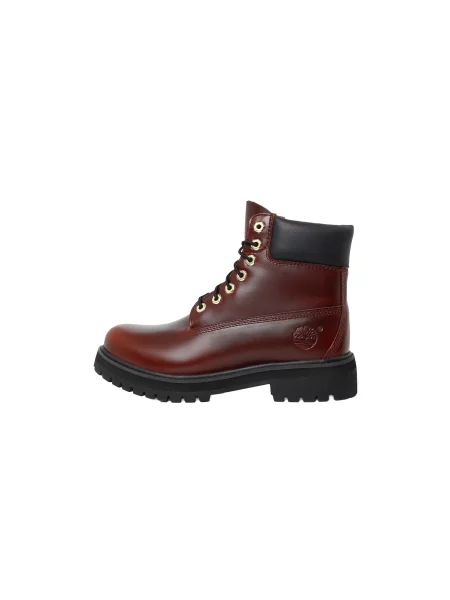 TIMBERLAND Bocanci cu șireturi burgundy roșu