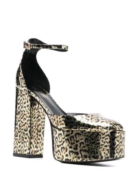 Sandale Paris Texas cu imagine cu model leopard maro