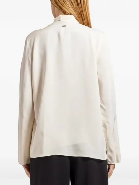 Lung bluză Armani Exchange cu funde