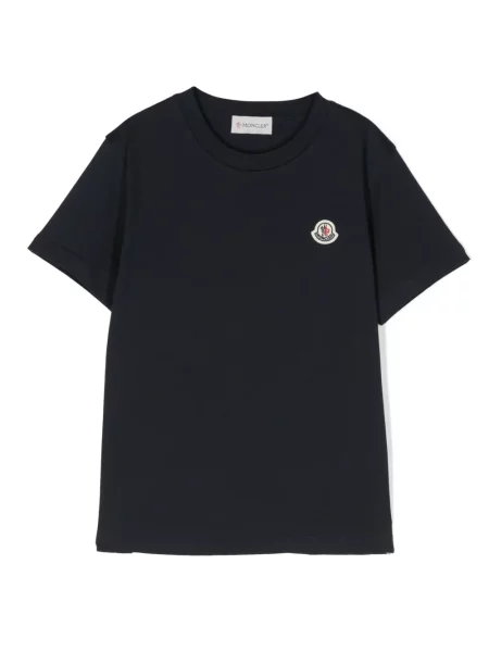 Koszulka dziecięca Moncler Enfant niebieska