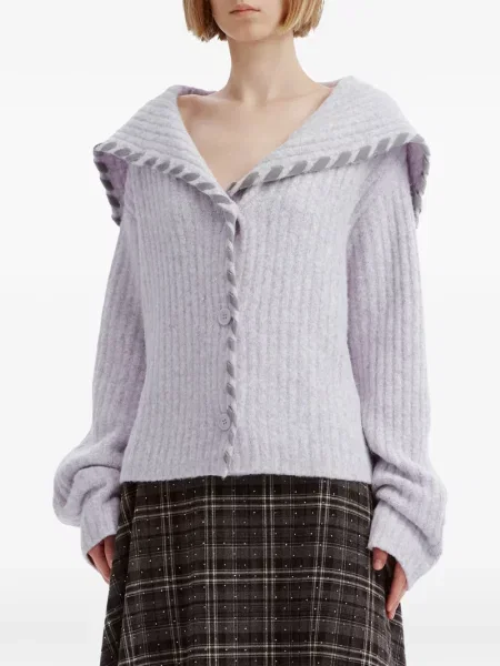 Gulerat cardigan B+ab violet